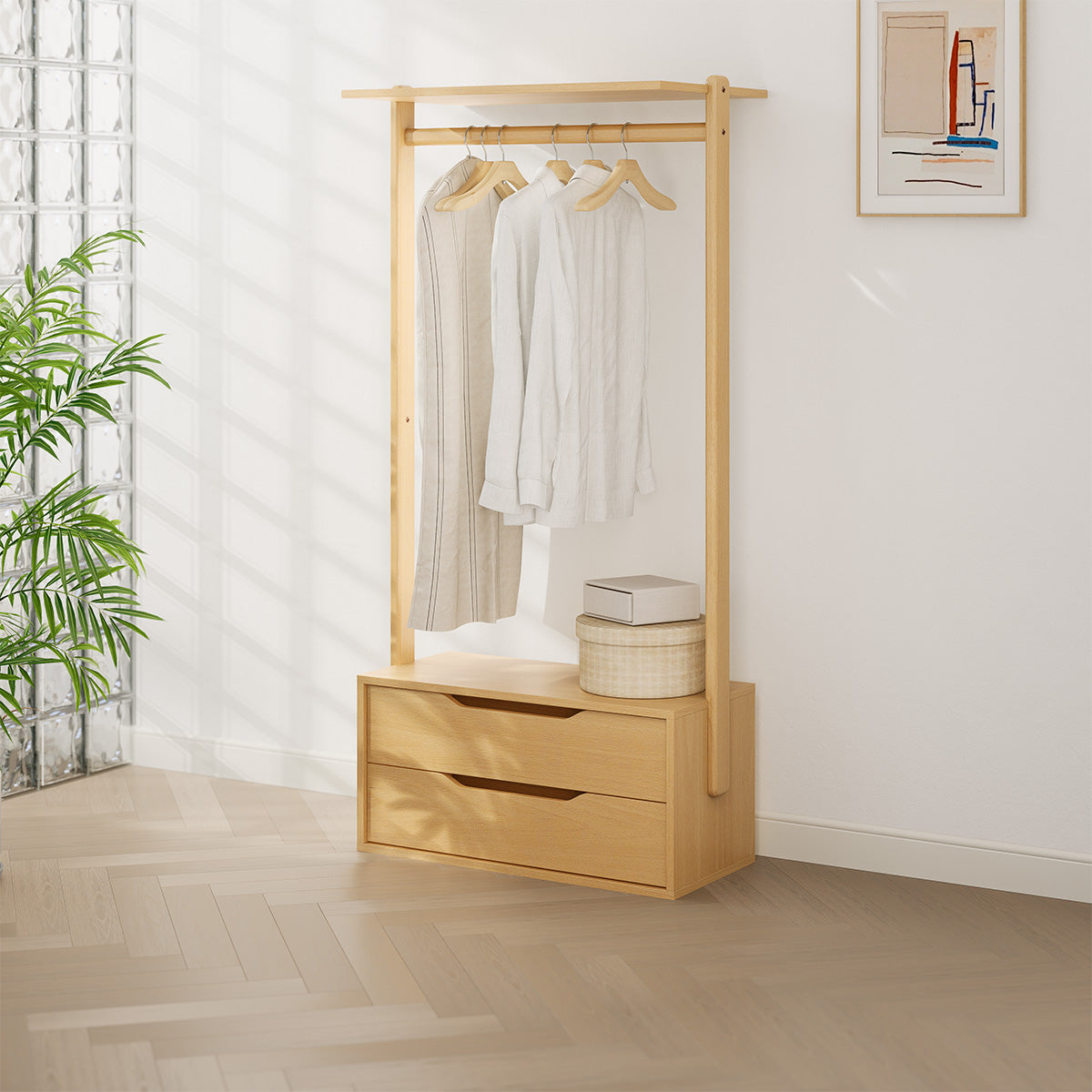 Modular 2 Drawer Clothing Rack LARGE