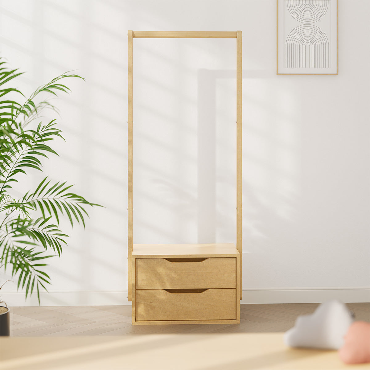 Drawer Rack Clothes Modular 2 Drawer Clothing Rack – Boori