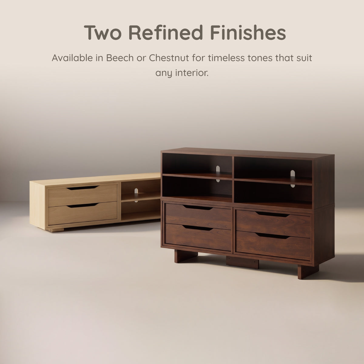 Entertainment Unit (1.88m) + 4 Drawers