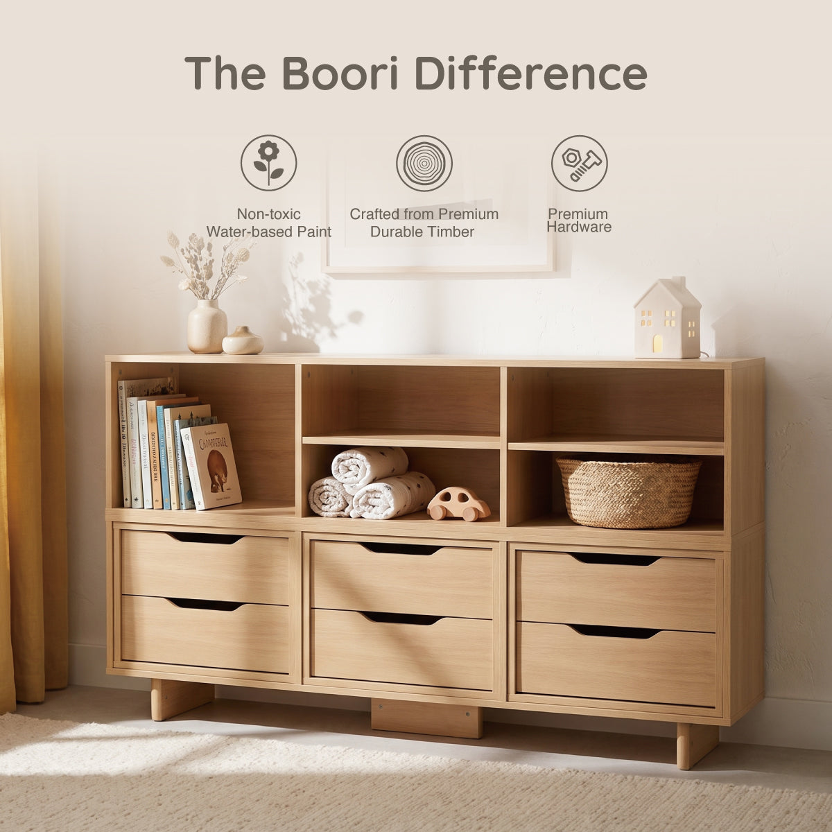 Entertainment Unit (1.88m) + 4 Drawers