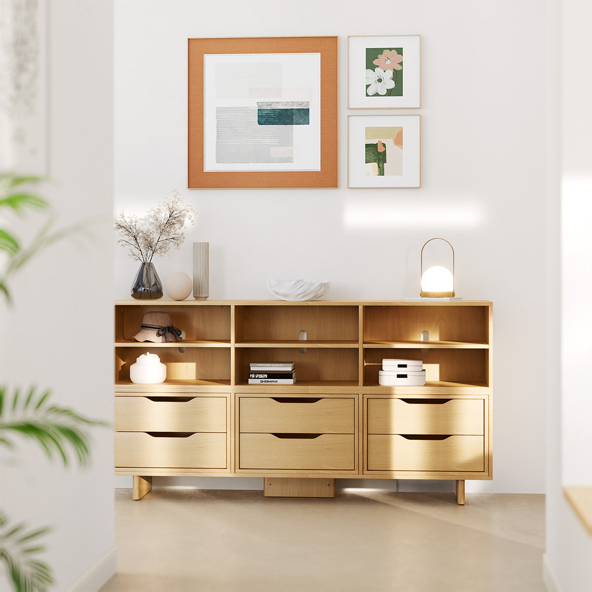 Sideboard Console (1.88m) + 6 Drawers