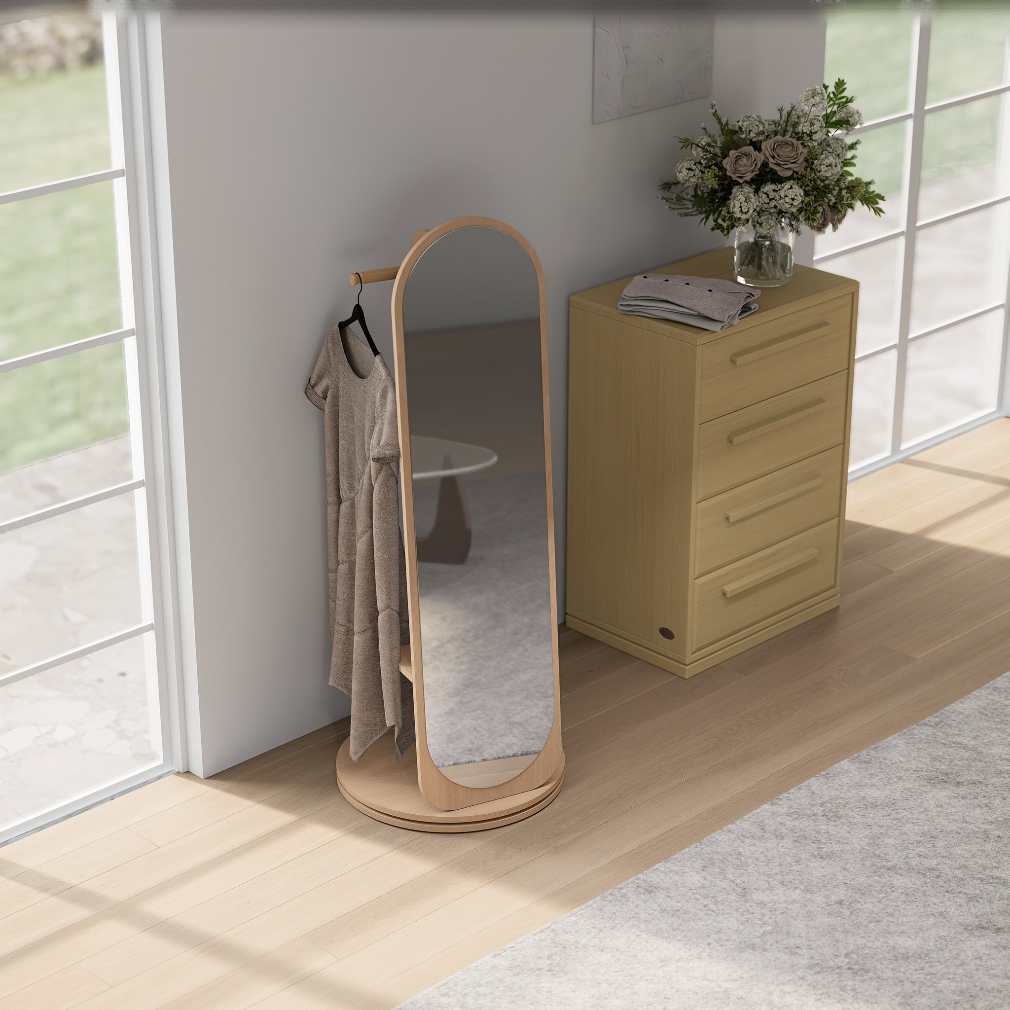 Orbis Rotating Dressing Mirror
