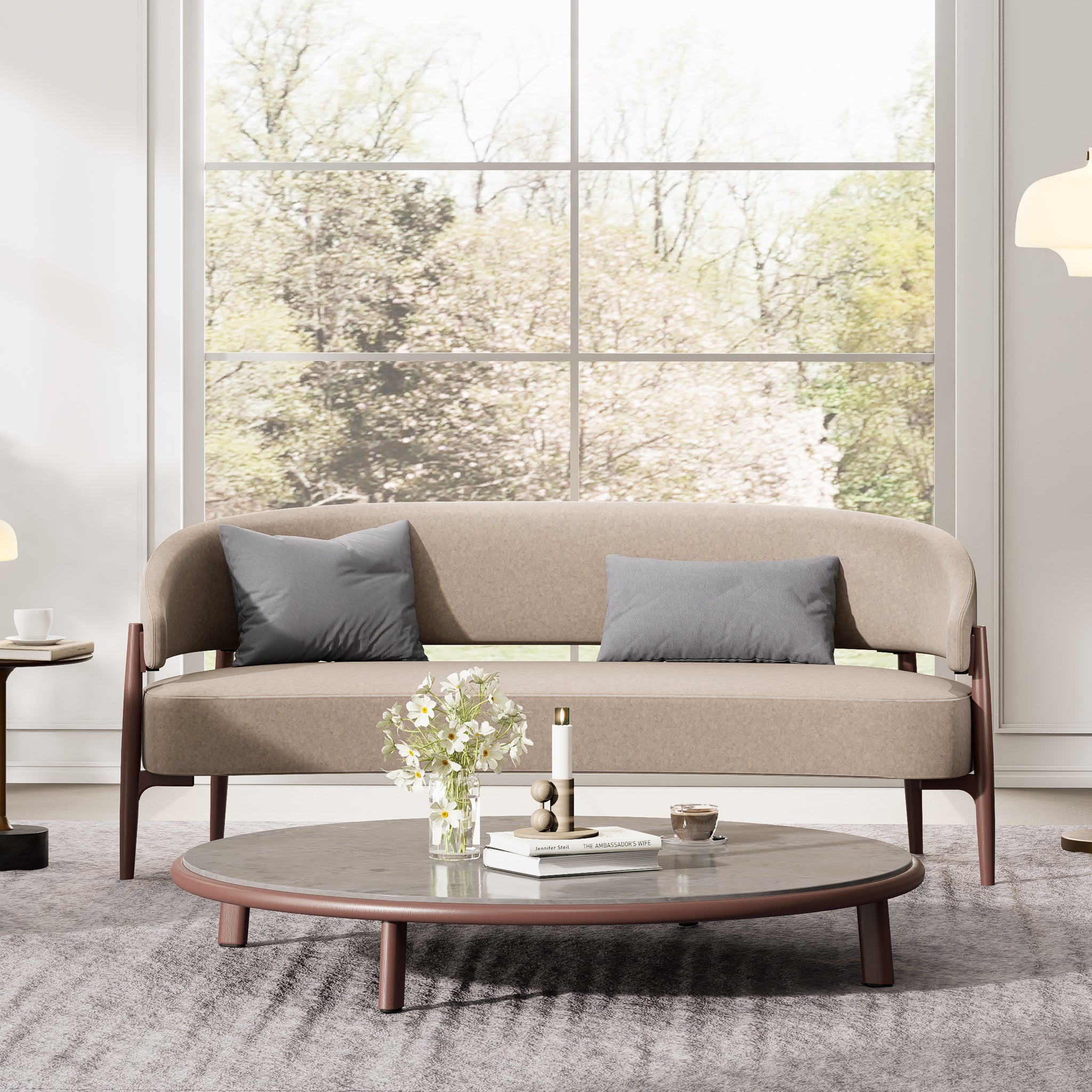 Luna Curved 2 Seater Sofa
