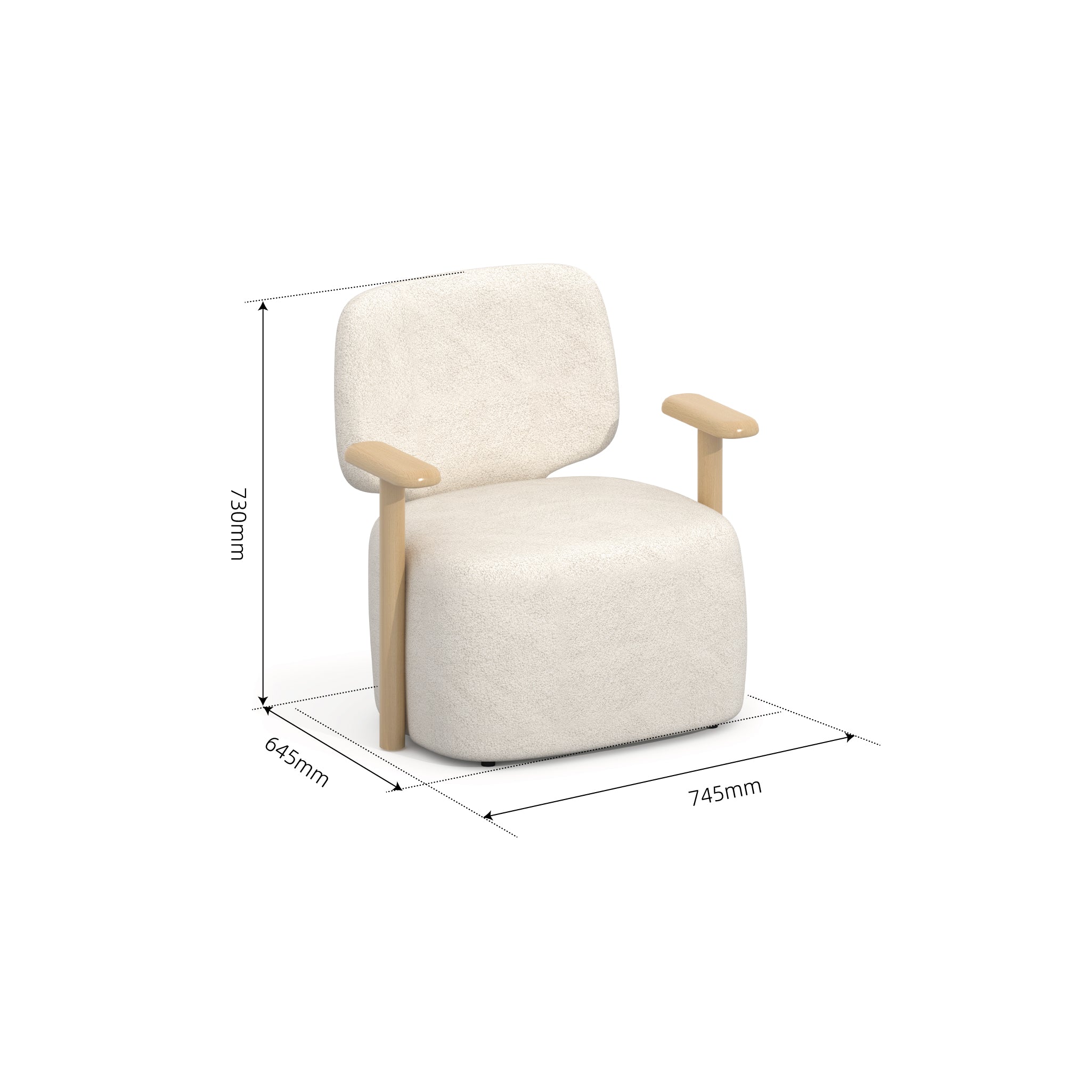 Sol Boucle Armchair