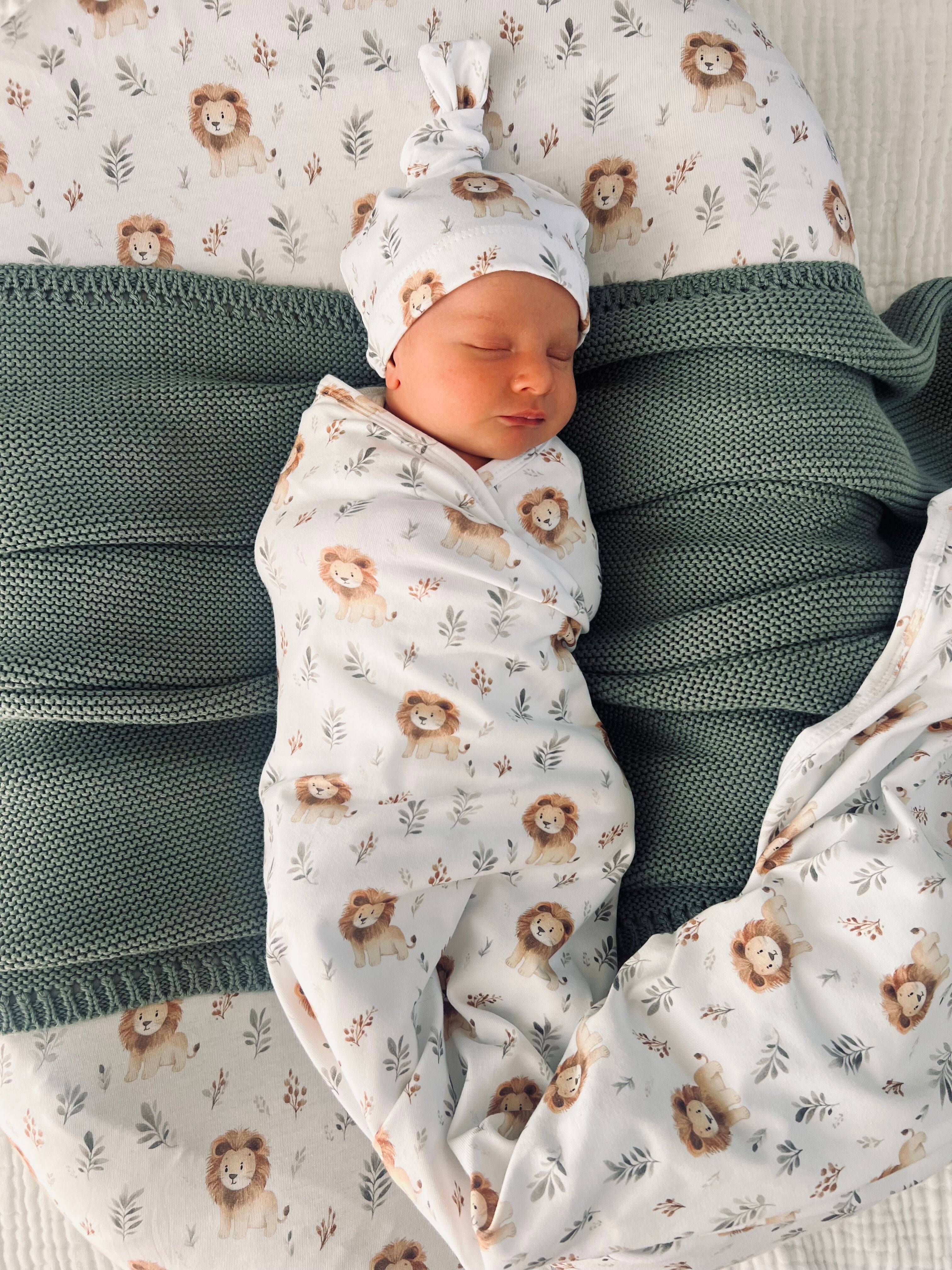 Cuddle Bug Leo Lion Muslin Swaddle 120 x 120cm