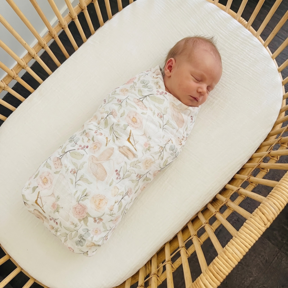 Cuddle Bug Bamboo Muslin Wrap - Amelia