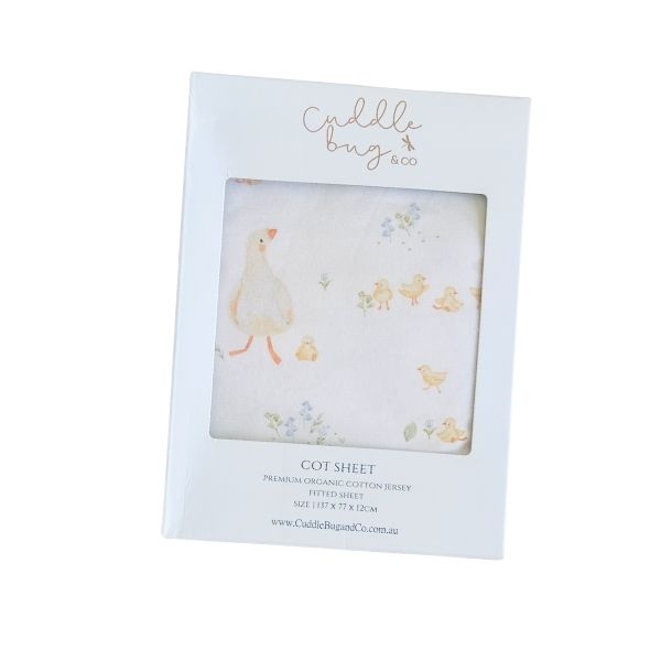 Cuddle Bug Goosey Gander Cot Sheet 137 x 77cm