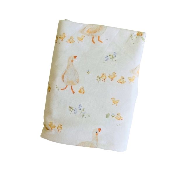 Cuddle Bug Goosey Gander Cot Sheet 137 x 77cm