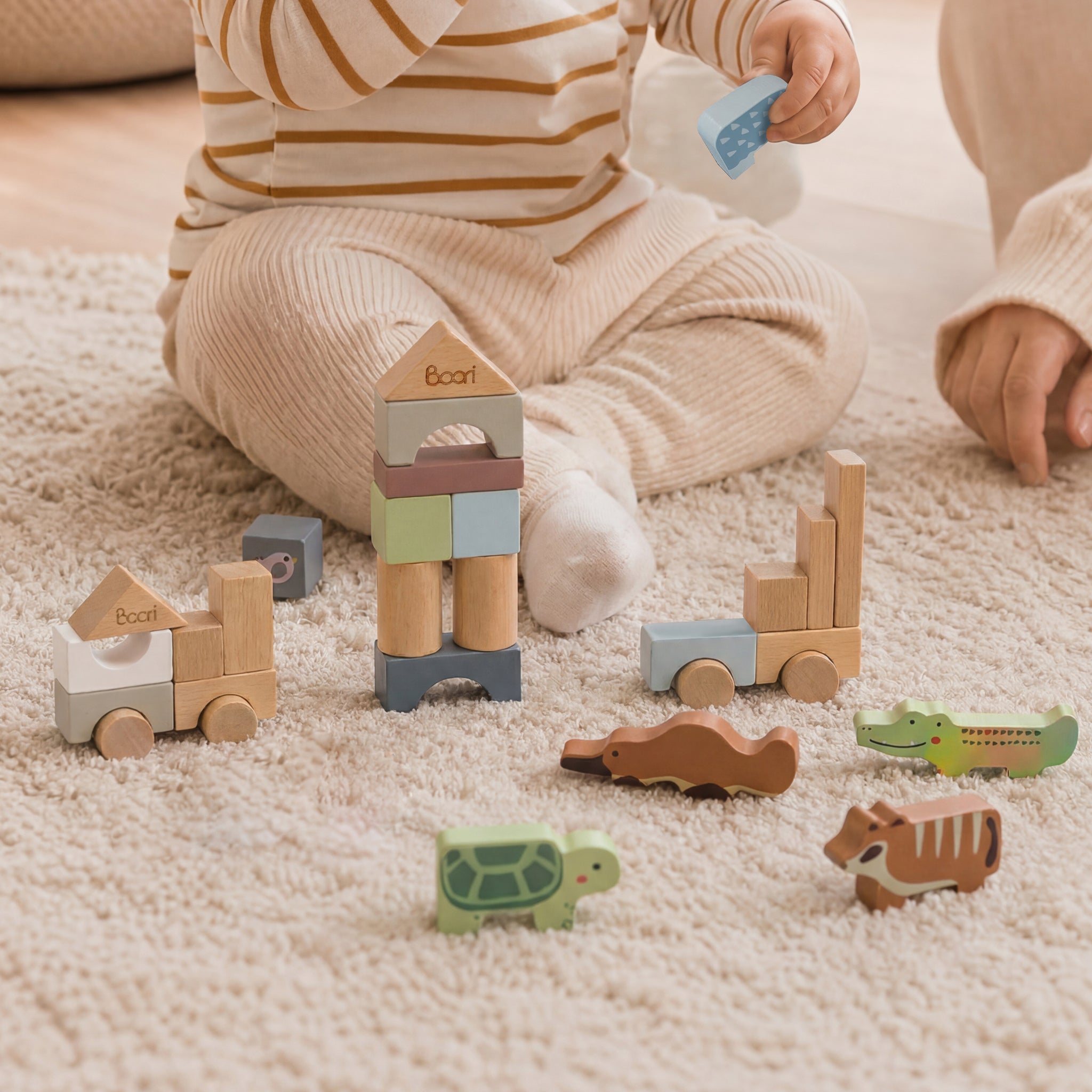 Aussie Animal Stacking Blocks - Coloured