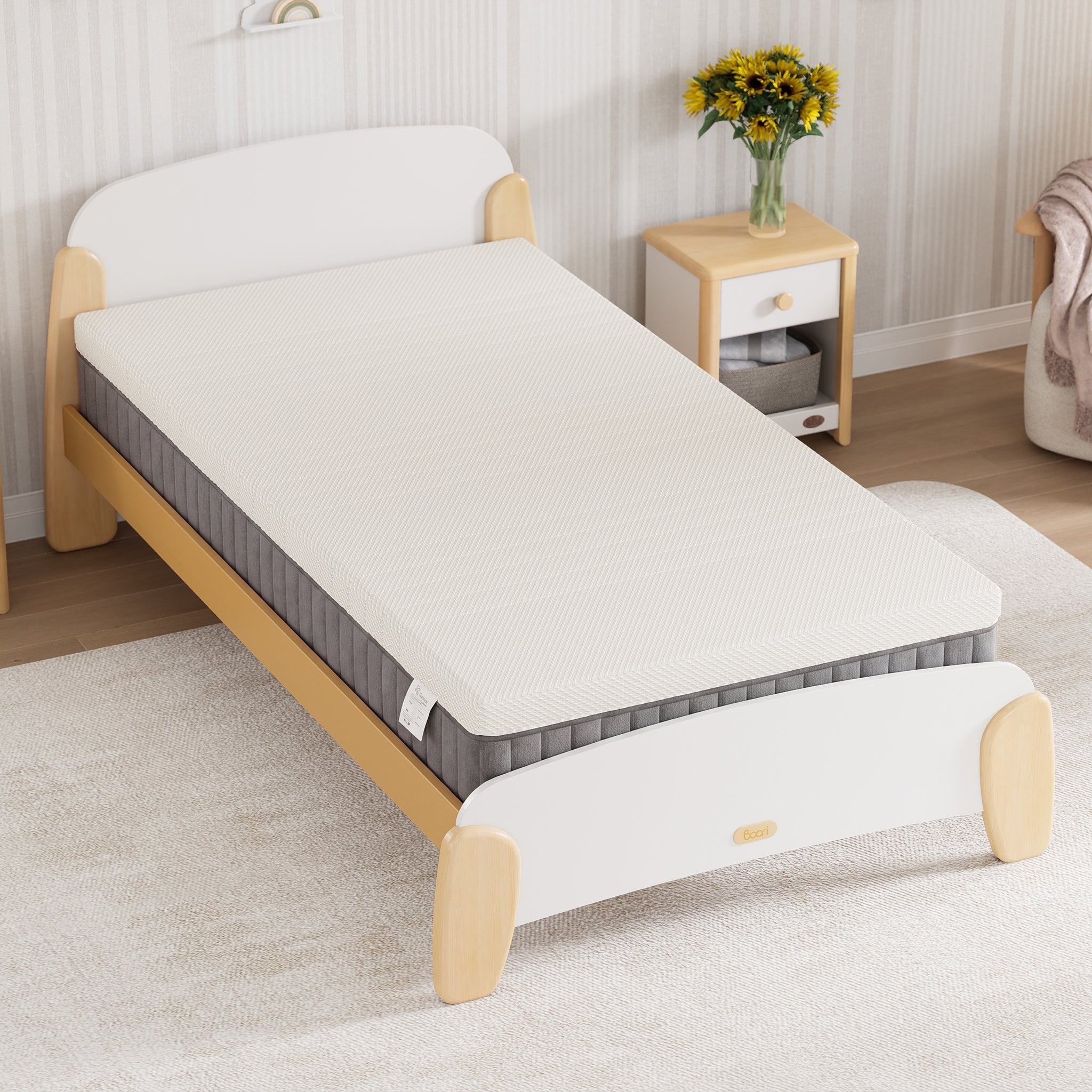 King Single Lux Pocket Spring Mattress 203 x 107 x 26cm