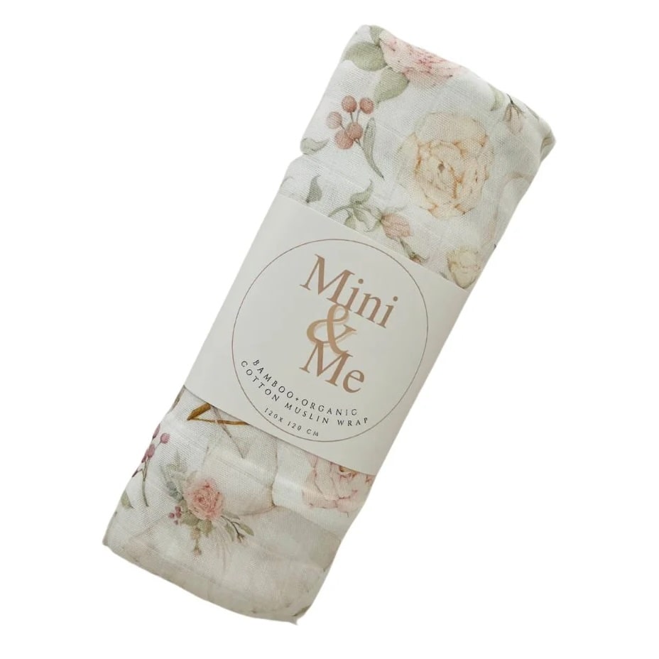 Cuddle Bug Bamboo Muslin Wrap 120 x 120cm - Amelia