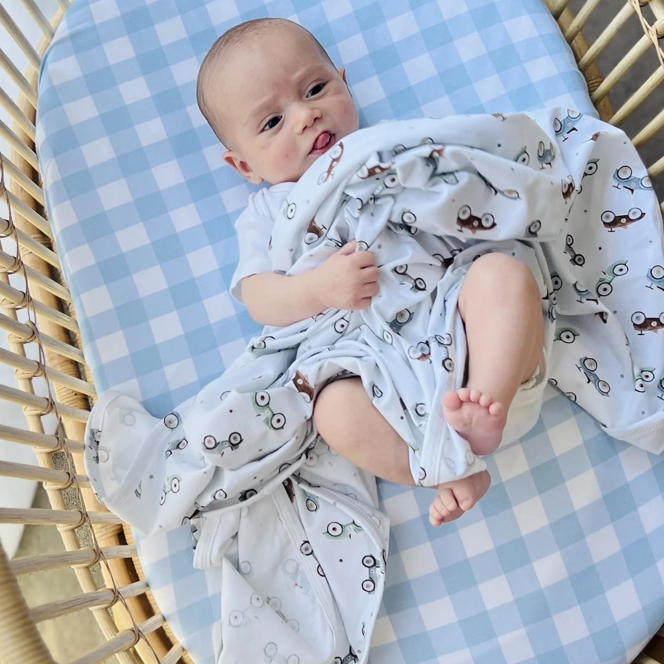 Cuddle Bug Bamboo Muslin Wrap 120 x 120cm - Cars