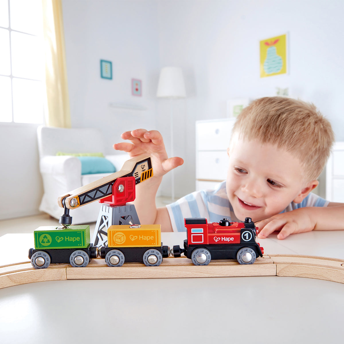 Cargo Railway Delivery Loop Track