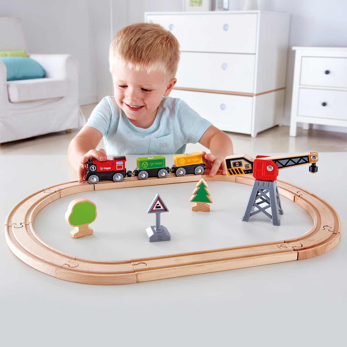 Cargo Railway Delivery Loop Track