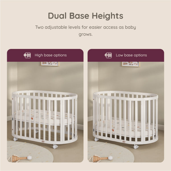 Eden Oval Cot