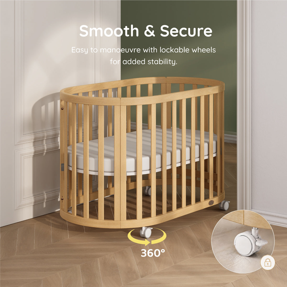 Eden Oval Cot