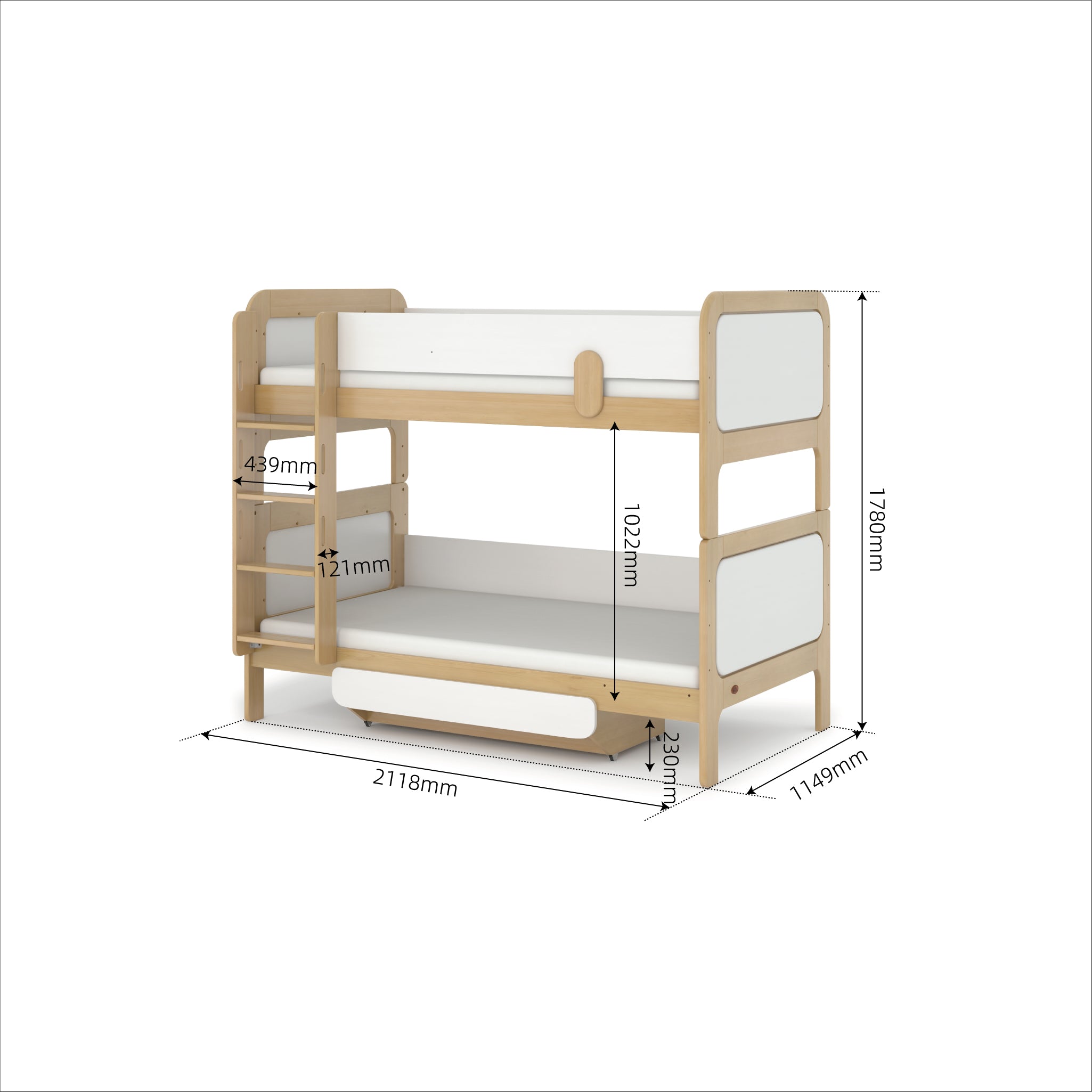 Boori Altona King Single Bunk Bed