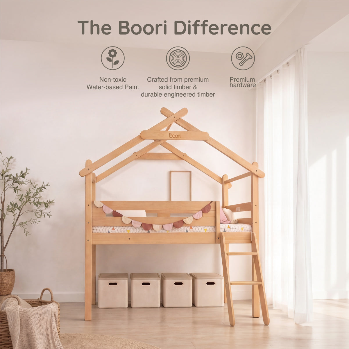 Forest Teepee Single Loft Bed package deal