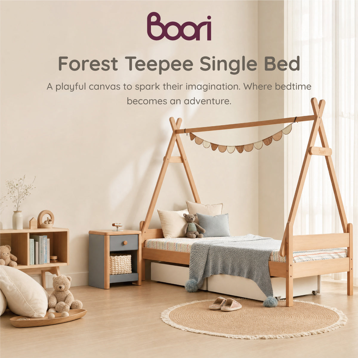 Forest Teepee Single Bed
