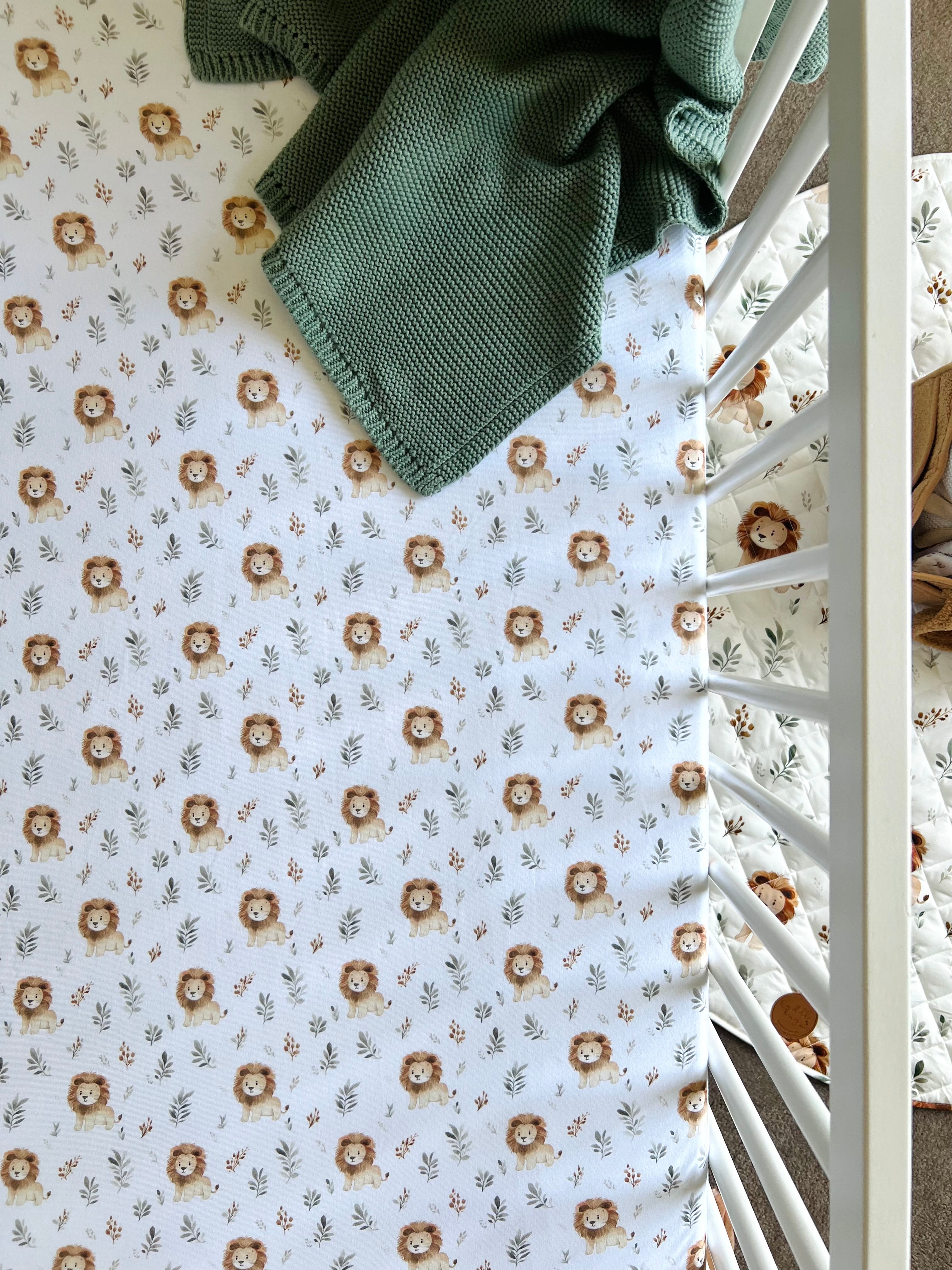 Cuddle Bug Leo Lion Cot Sheet 137 x 77cm