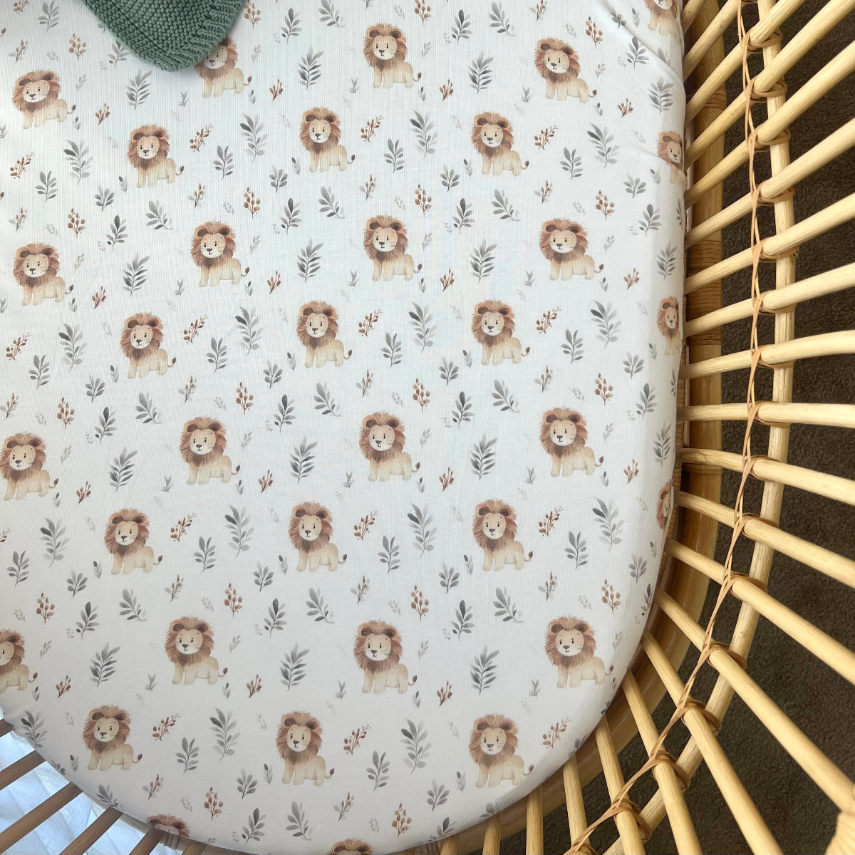 Cuddle Bug Cot Fitted Sheet - Leo Lion