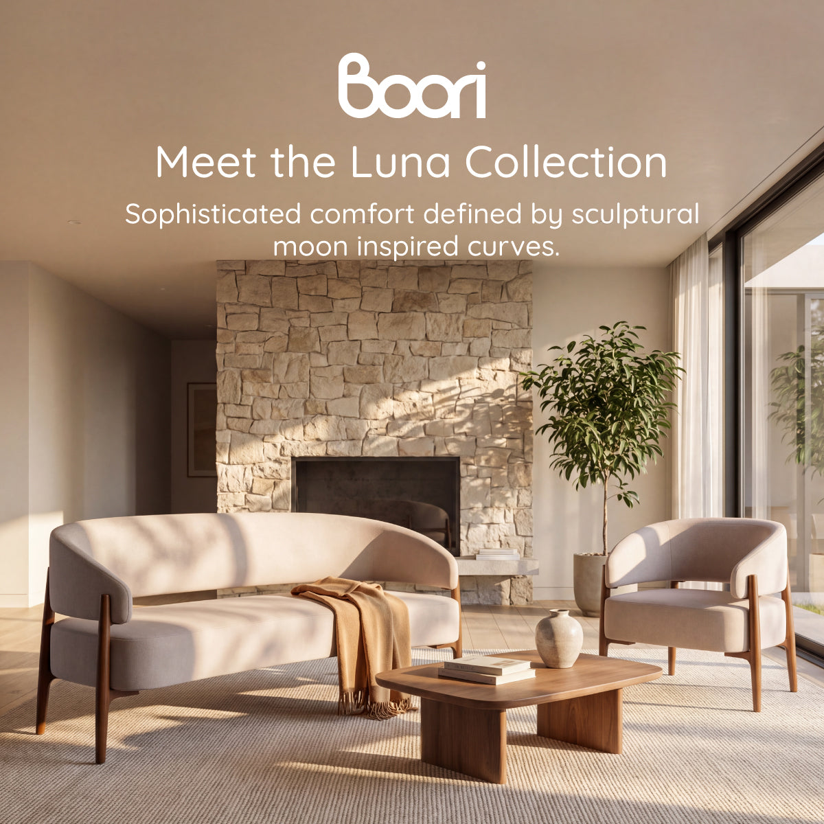 Luna Curved Armchair