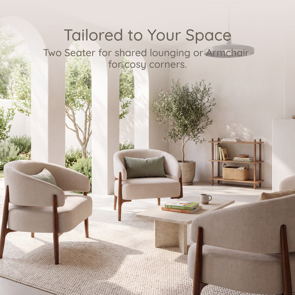 Luna Curved Armchair