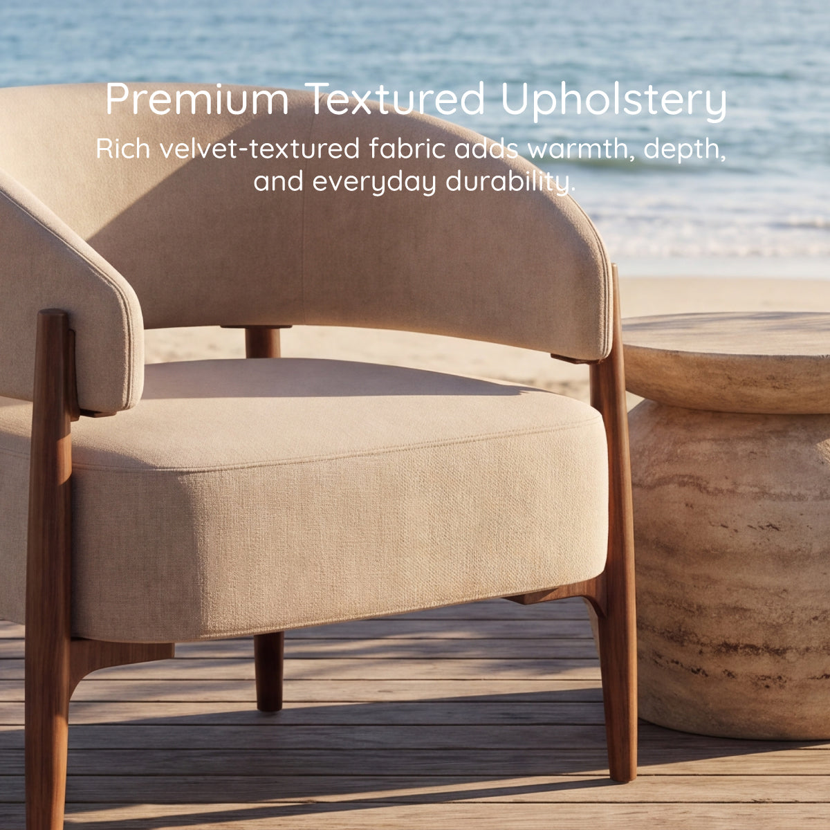 Luna Curved Armchair