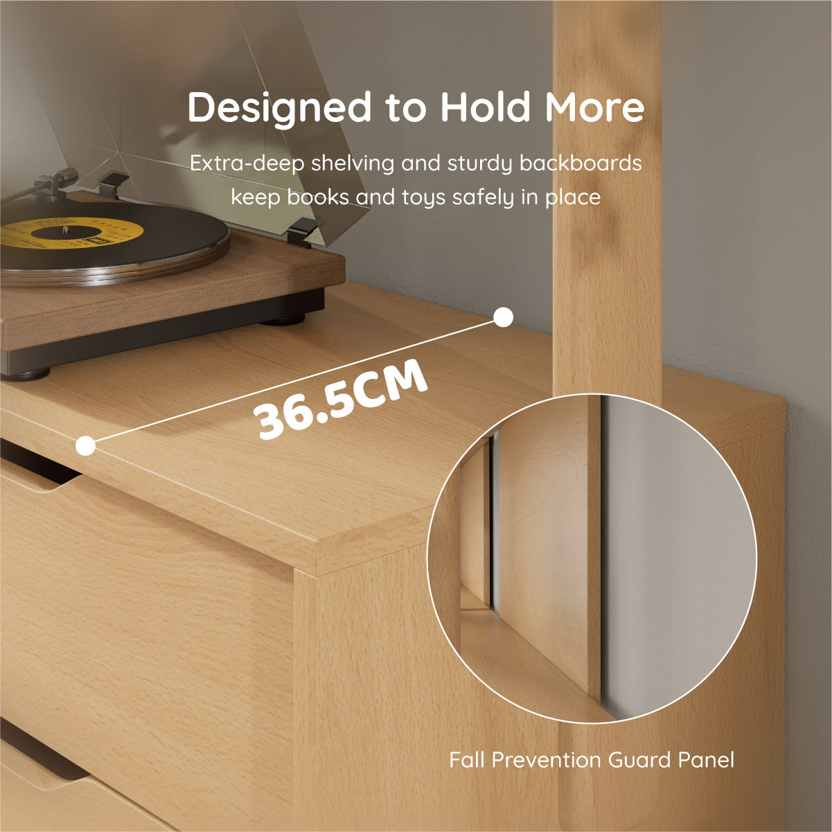 Modular 2 Drawer Bookshelf