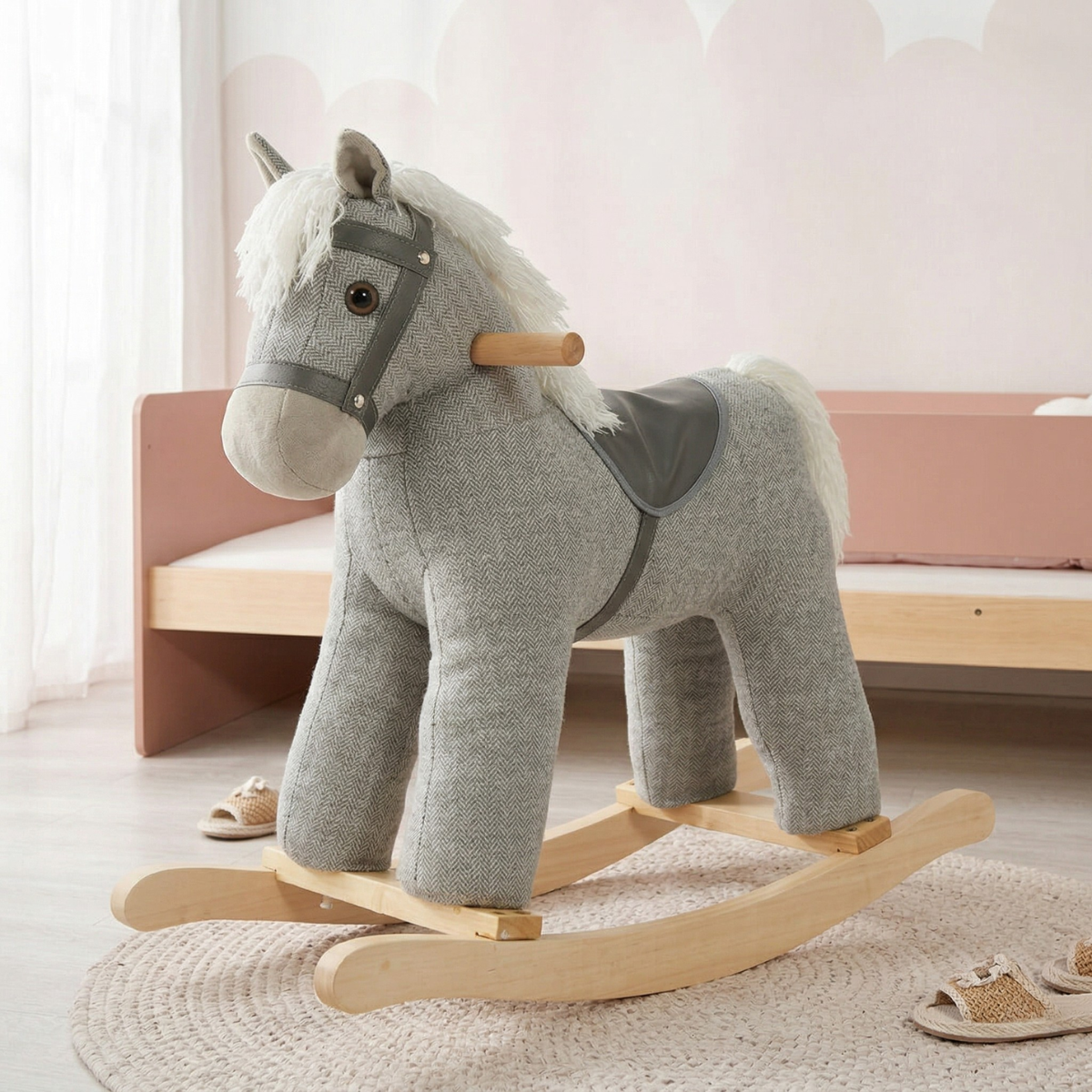 Jiggle & Giggle Rocking Tweed Horse