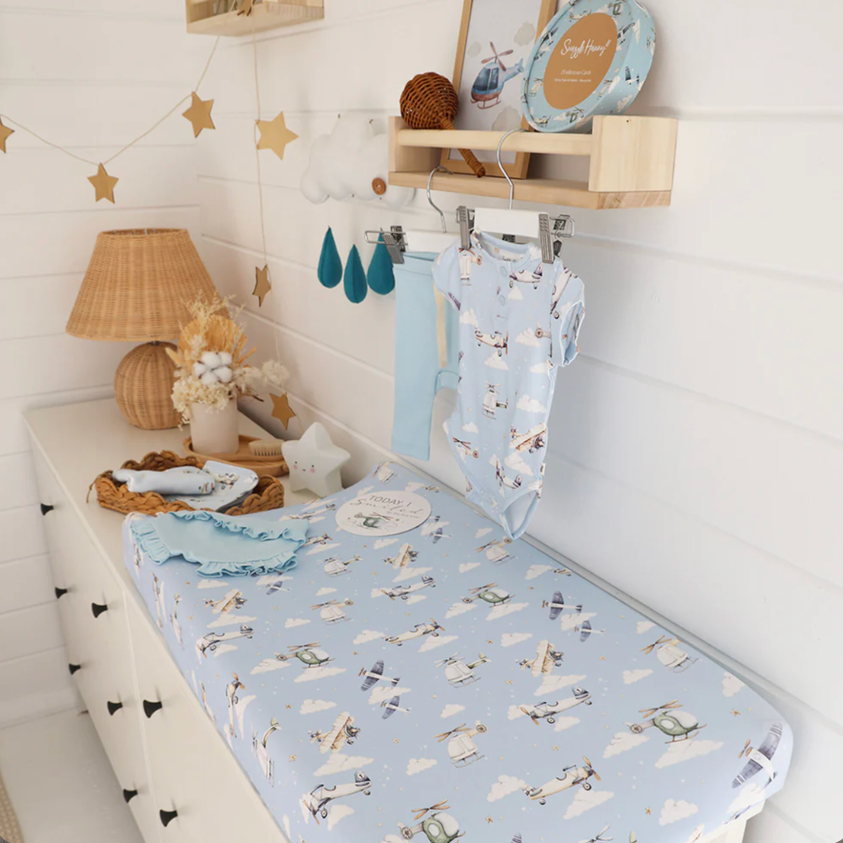 Taking Flight Organic Bassinet Sheet /Change Pad Cover