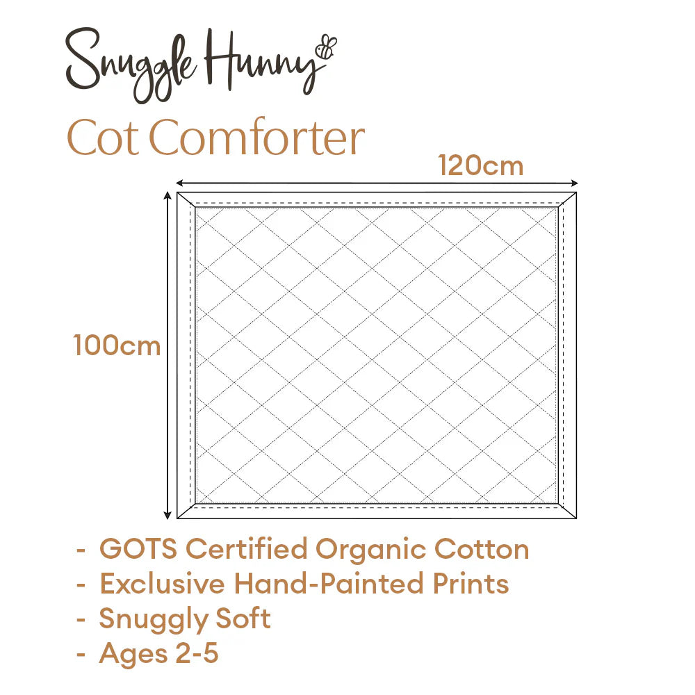 Butterfly Organic Cotton Cot Comforter