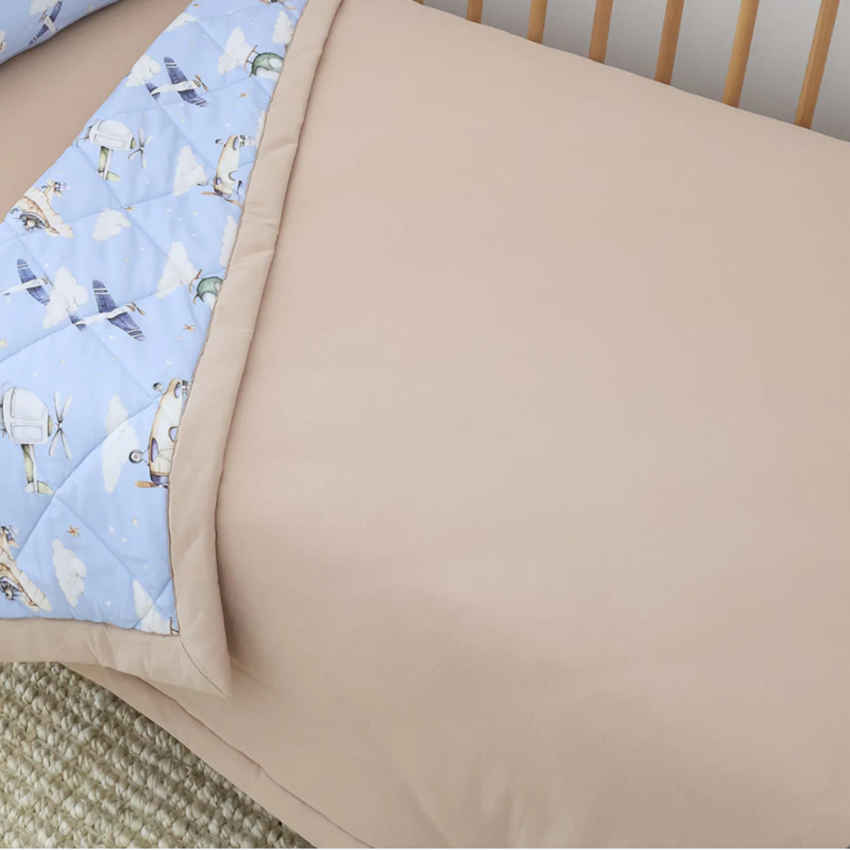 Taking Flight Organic Cotton Cot Comforter