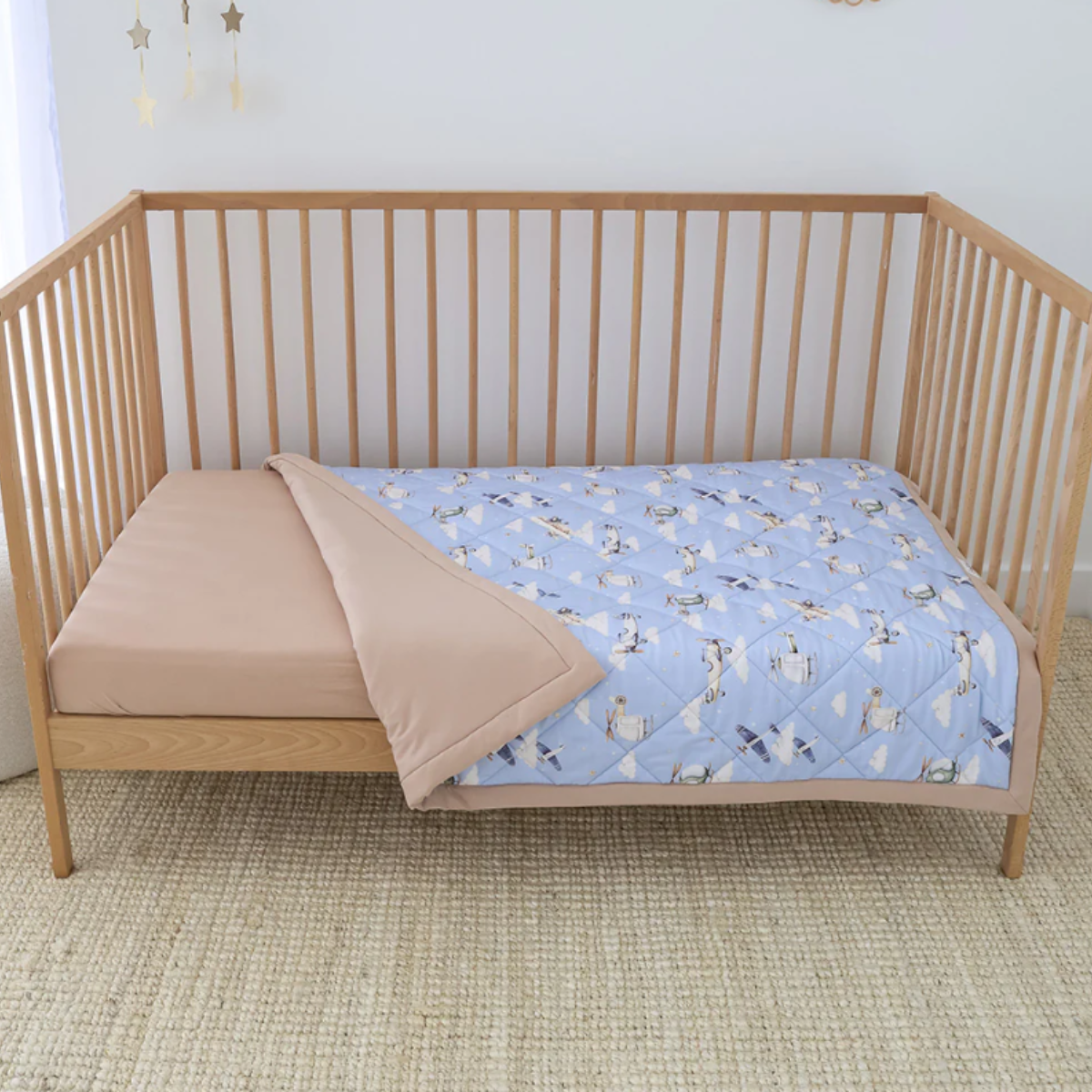 Taking Flight Organic Cotton Cot Comforter