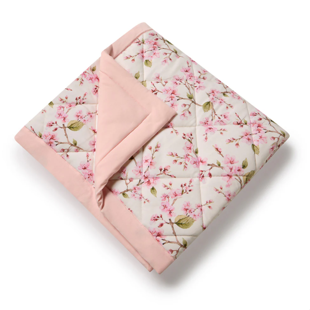 Cherry Blossom Organic Cotton Cot Comforter