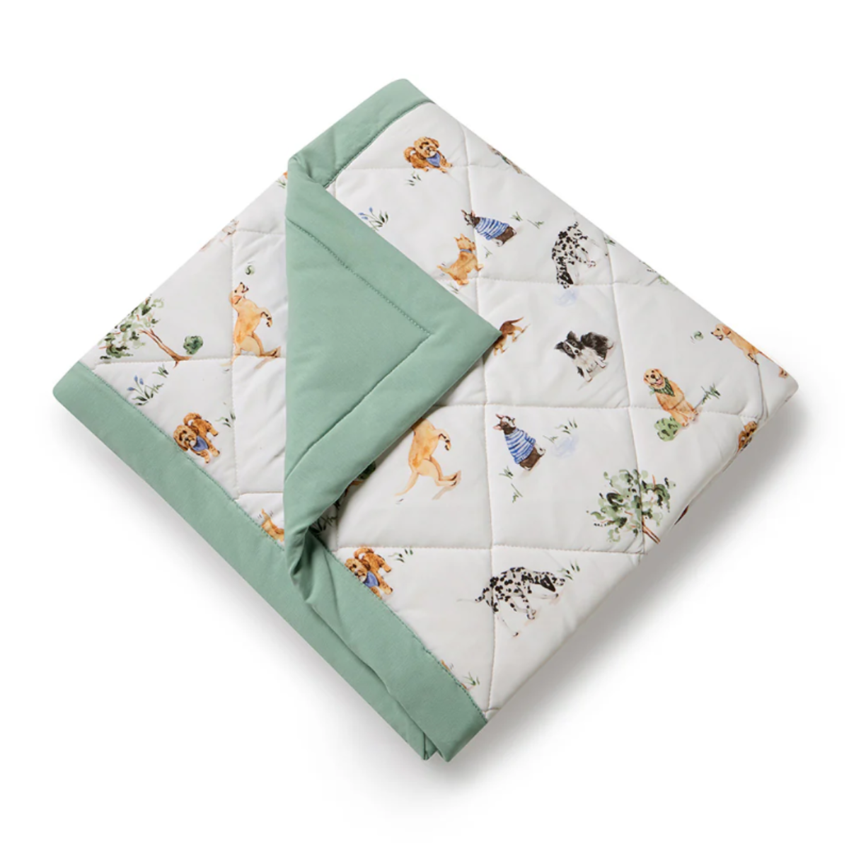 Dog Park Organic Cotton Cot Comforter
