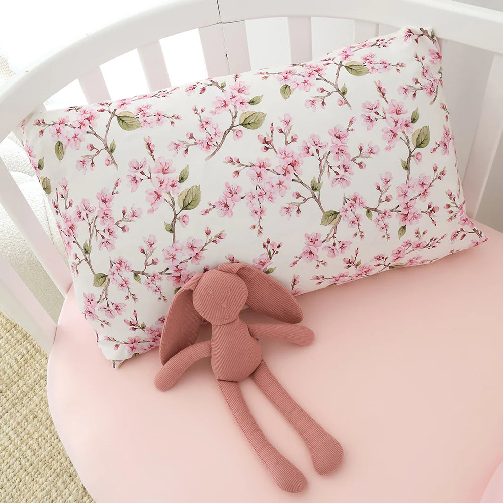 Snuggle Hunny Toddler Pillowcase 57 x 38cm-Cherry Blossom