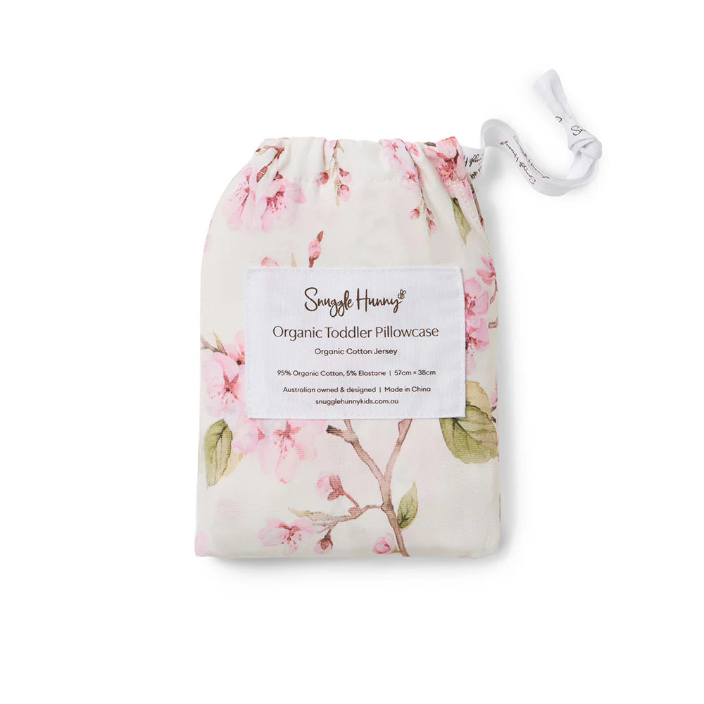 Snuggle Hunny Toddler Pillowcase 57 x 38cm-Cherry Blossom