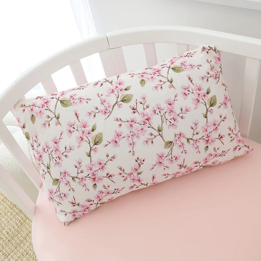 Snuggle Hunny Toddler Pillowcase 57 x 38cm-Cherry Blossom