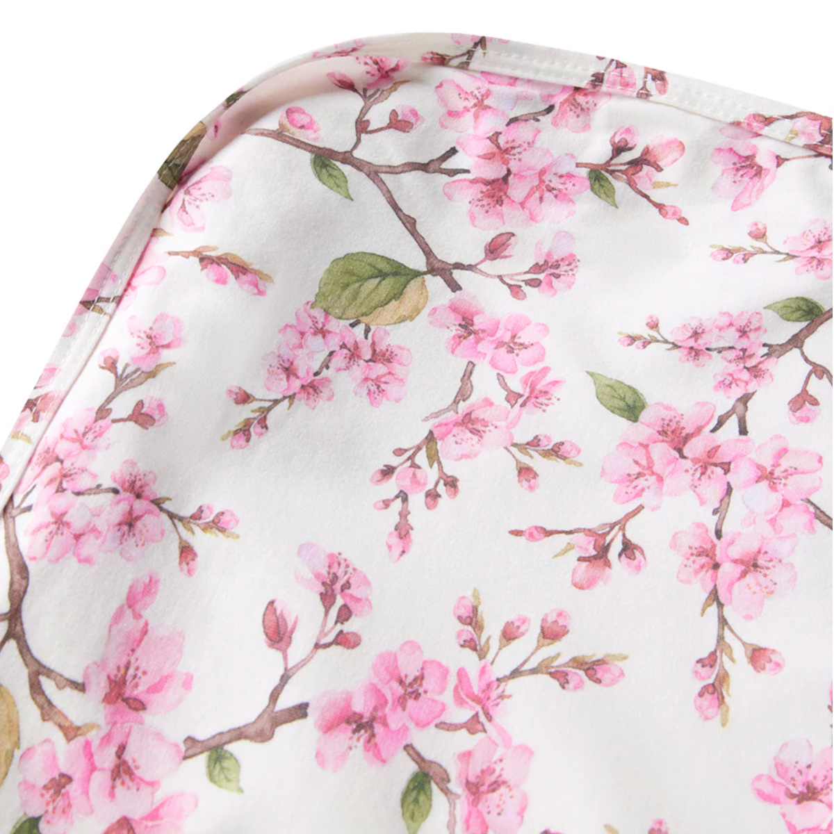 Cherry Blossom Organic Jersey Wrap & Topknot Set