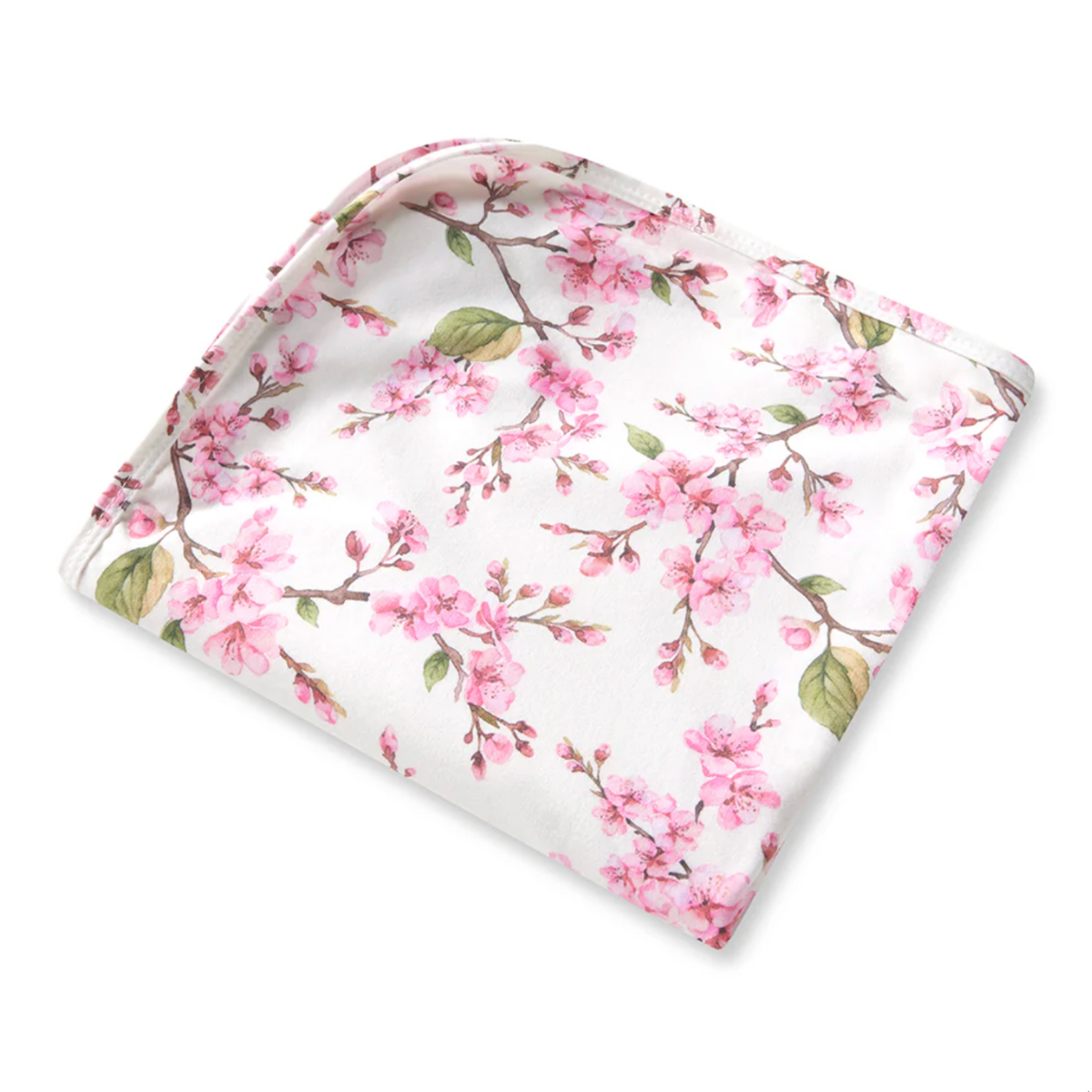 Cherry Blossom Organic Jersey Wrap & Topknot Set