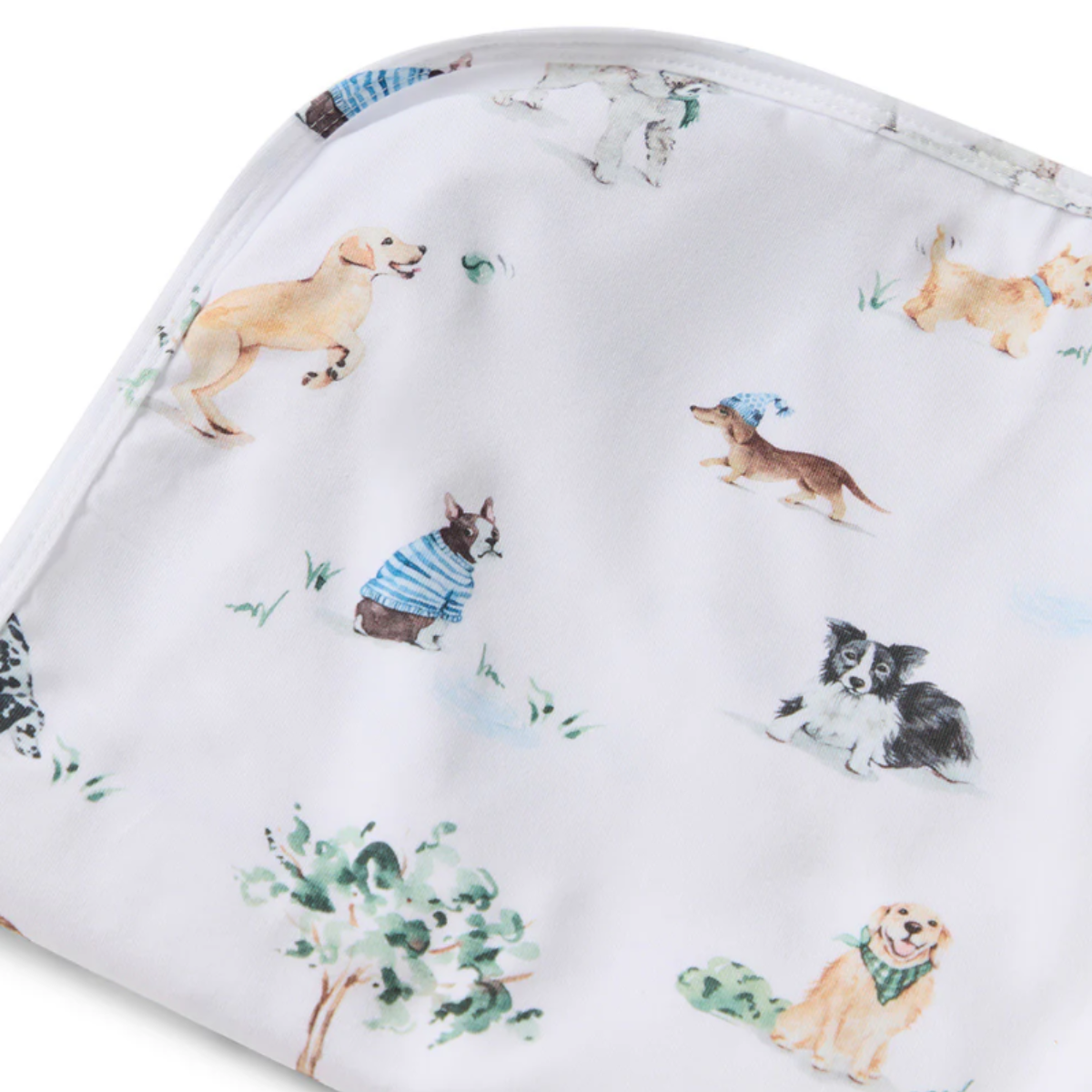 Dog Park Organic Jersey Wrap & Beanie Set