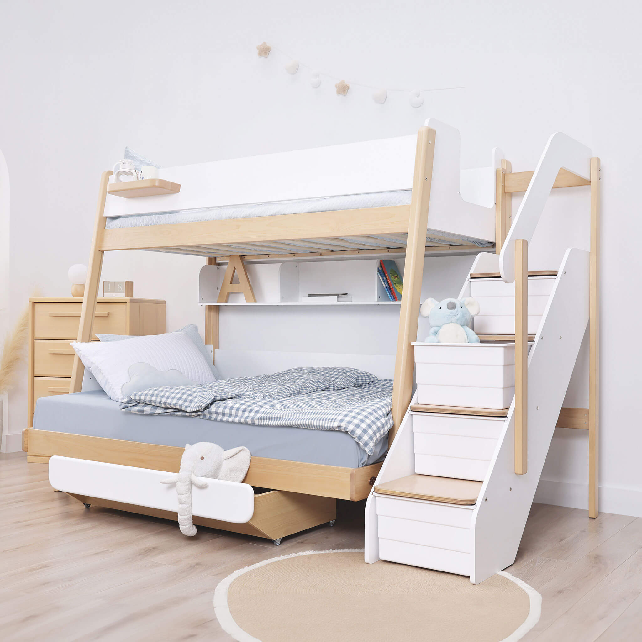 Natty Storage Staircase Maxi Bunk Bed Package Deal