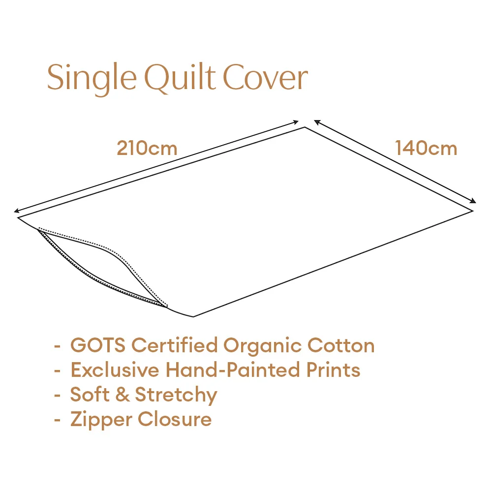 Little Racers Organic Cotton Single Quilt Cover