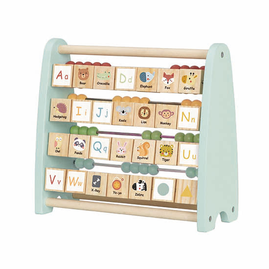 Tooky Double-Sided Wooden Abacus | Alphabet & Counting Learning Toy