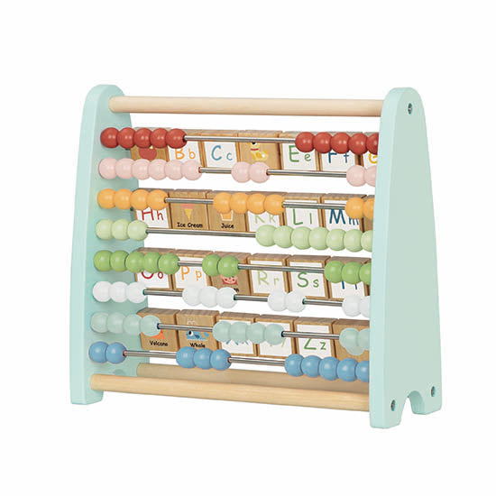 Tooky Double-Sided Wooden Abacus | Alphabet & Counting Learning Toy