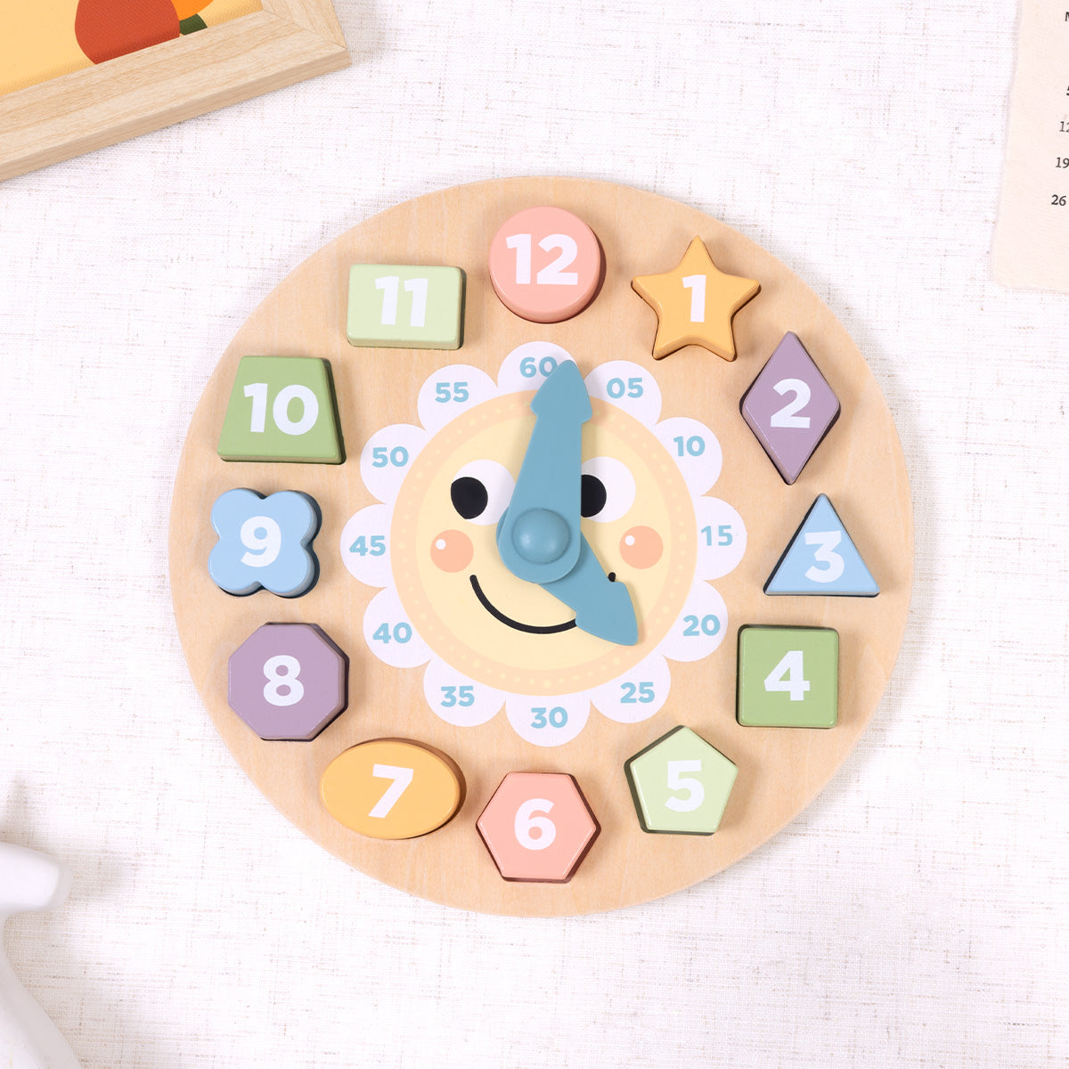 Tooky Toy Clock Wooden Puzzle Toys
