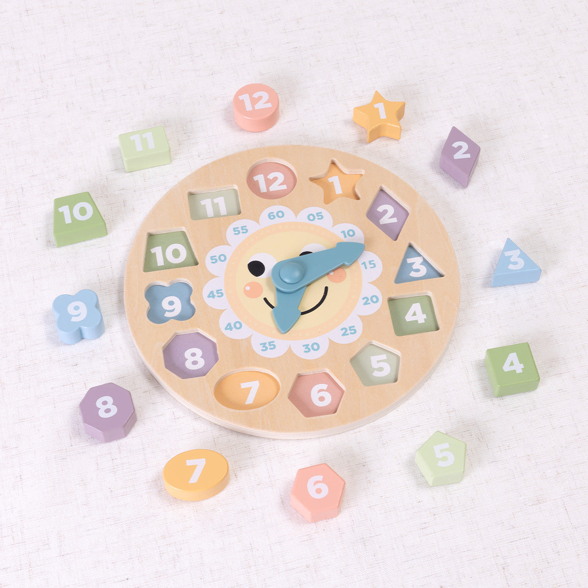 Tooky Toy Clock Wooden Puzzle Toys