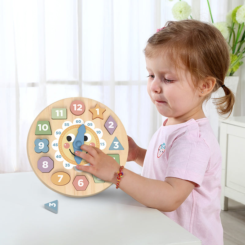 Tooky Toy Clock Wooden Puzzle Toys