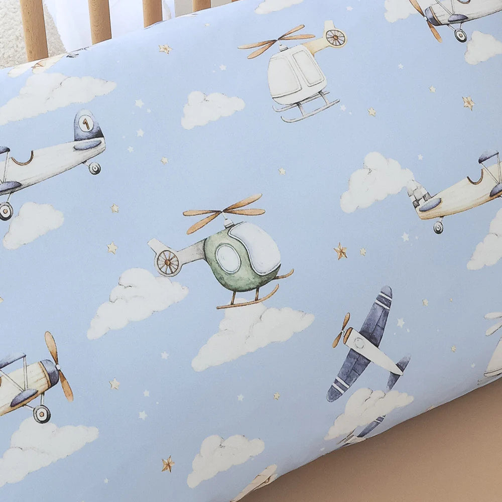 Taking Flight Organic Cotton Toddler Pillowcase